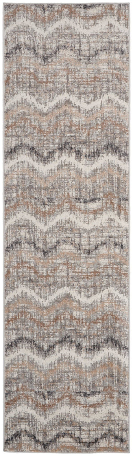 Nourison Elation Etn04 Grey Ivory Rugs - Nourison - 99446840363