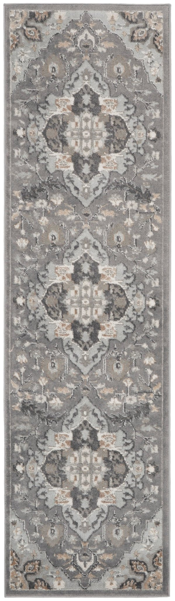 Nourison Elation Etn09 Grey Rugs - Nourison - 99446841070