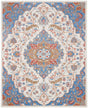 Nourison Elation Etn09 Ivory Blue Rugs - Nourison - 99446840899