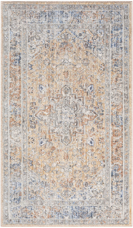 Nourison Elegant Heirlooms Elh01 Grey Gold Rug - Nourison - 99446905512