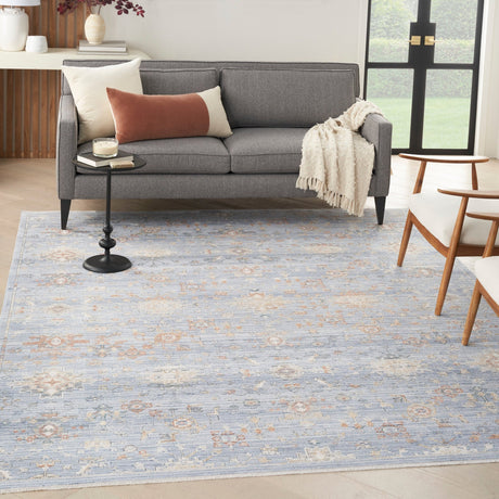 Nourison Elegant Heirlooms Elh02 Blue Ivory Rug - Nourison - 99446905666