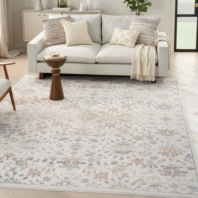 Nourison Elegant Heirlooms Elh02 Ivory Grey Rug - Nourison - 99446905802