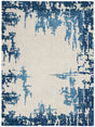 Nourison Etchings Etc04 Ivory / Blue Rugs - Nourison - 99446718464