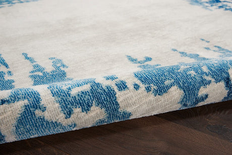 Nourison Etchings Etc04 Ivory / Blue Rugs - Nourison - 99446718464