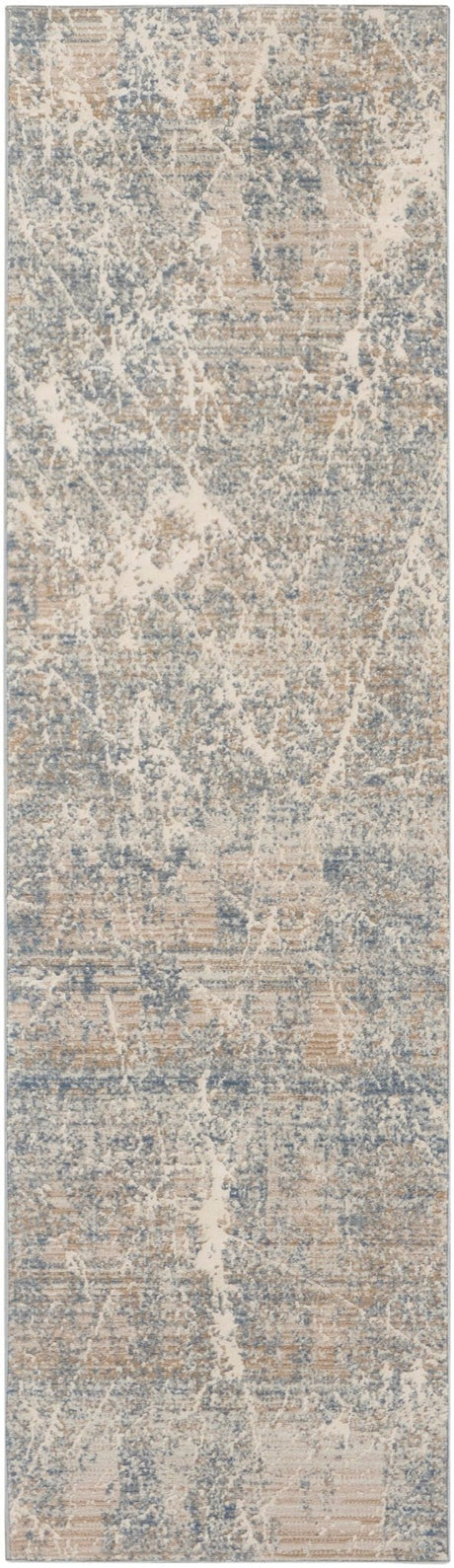 Nourison Exhale Exl02 Beige Blue Rug - Nourison - 99446955135