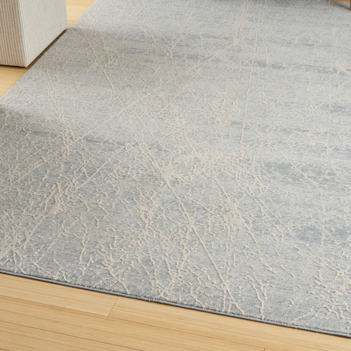 Nourison Exhale Exl02 Ivory Grey Rug - Nourison - 99446955173