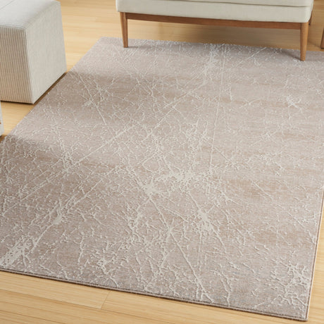 Nourison Exhale Exl02 Mocha Ivory Rug - Nourison - 99446955203