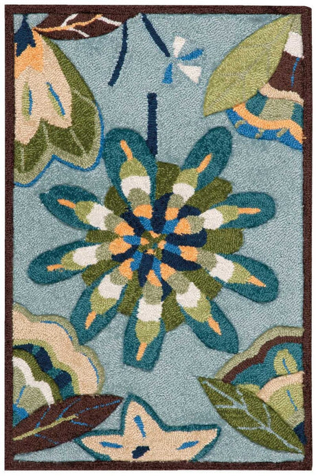 Nourison Fantasy Fa12 Aqua Rugs - Nourison - 11580