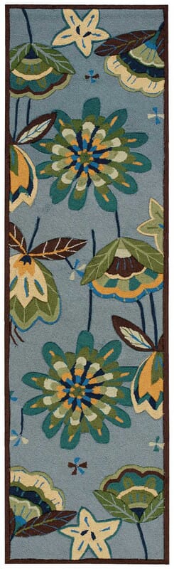 Nourison Fantasy Fa12 Aqua Rugs - Nourison - 11580