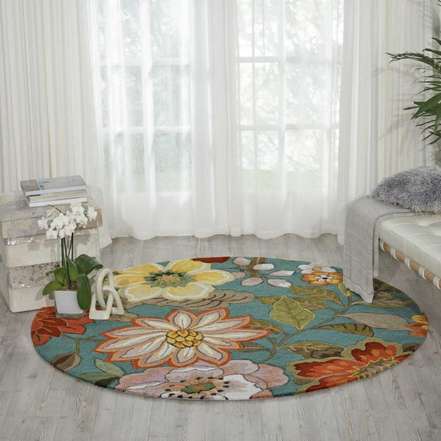 Nourison Fantasy Fa18 Aqua Rugs - Nourison - 99446351586