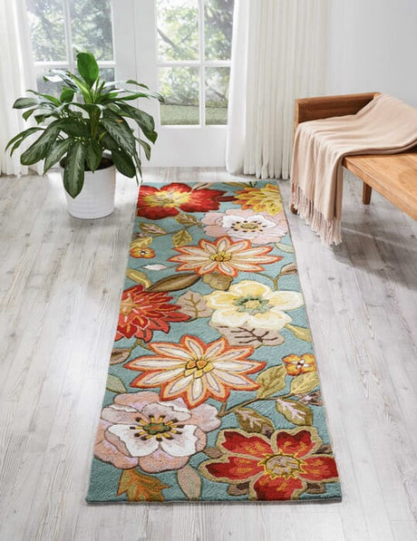 Nourison Fantasy Fa18 Aqua Rugs - Nourison - 99446351586