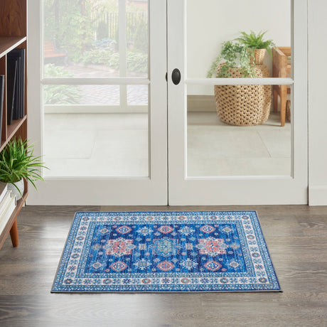 Nourison Fulton Ful02 Blue Rug - Nourison - 99446899736