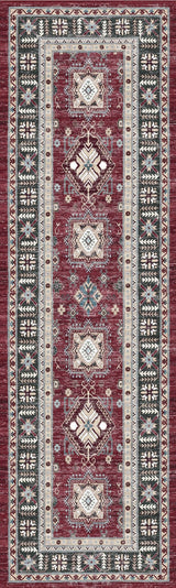 Nourison Fulton Ful03 Red Rug - Nourison - 99446899767