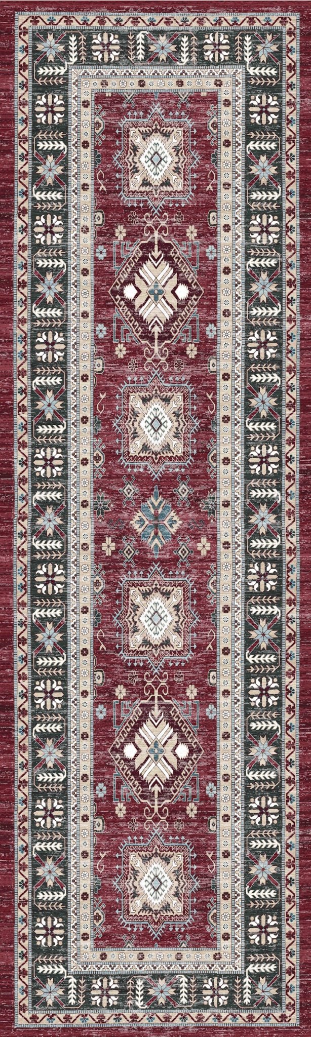 Nourison Fulton Ful03 Red Rug - Nourison - 99446899767