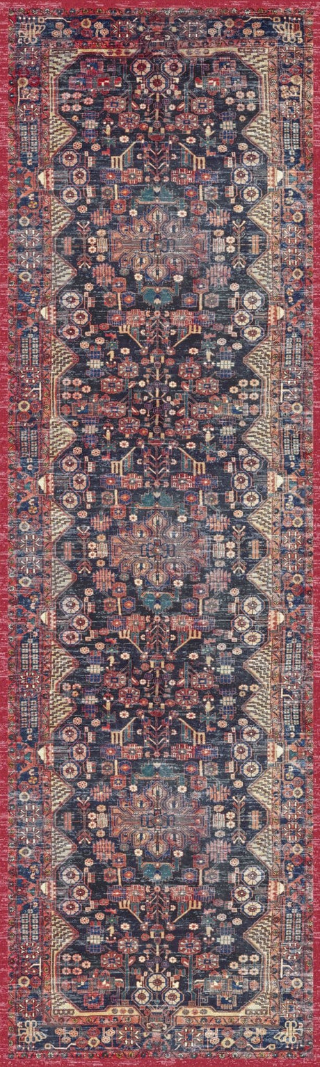 Nourison Fulton Ful04 Red Rug - Nourison - 99446899774