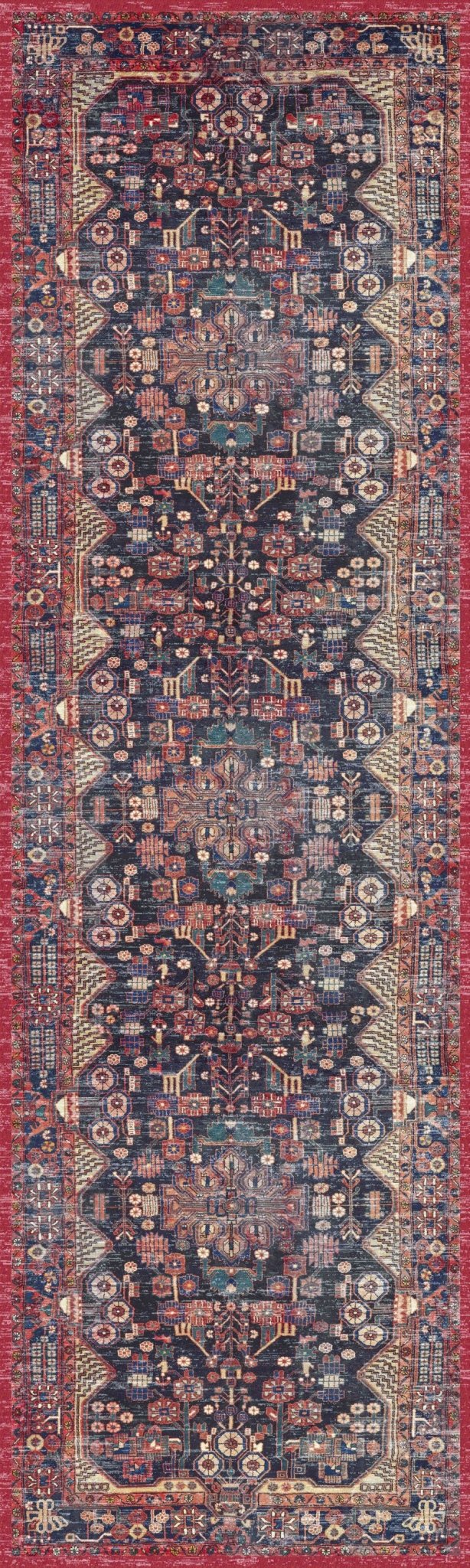 Nourison Fulton Ful04 Red Rug - Nourison - 99446899774