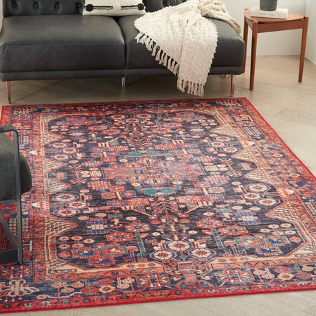 Nourison Fulton Ful04 Red Rug - Nourison - 99446899927