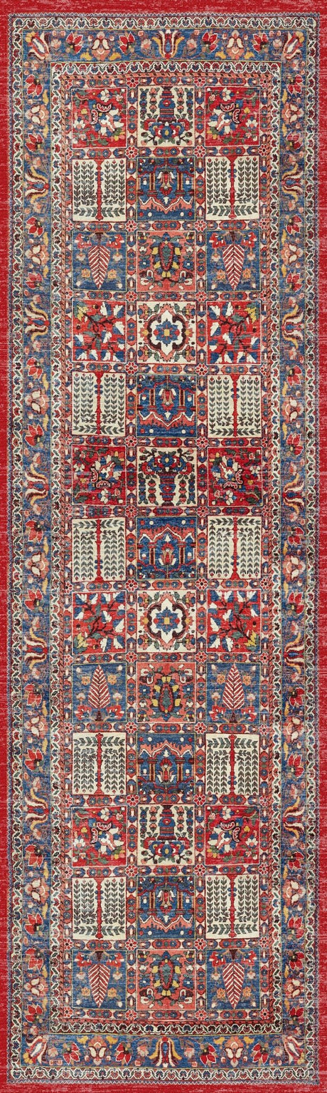 Nourison Fulton Ful05 Red Rug - Nourison - 99446899781