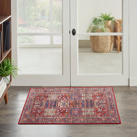 Nourison Fulton Ful05 Red Rug - Nourison - 99446899934