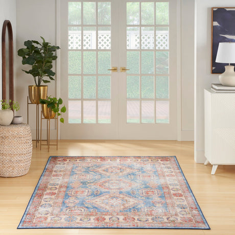 Nourison Fulton Ful08 Blue Ivory Rug - Nourison - 99446899804