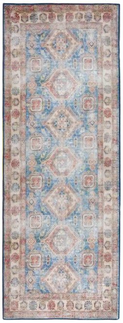 Nourison Fulton Ful08 Blue Ivory Rug - Nourison - 99446899804