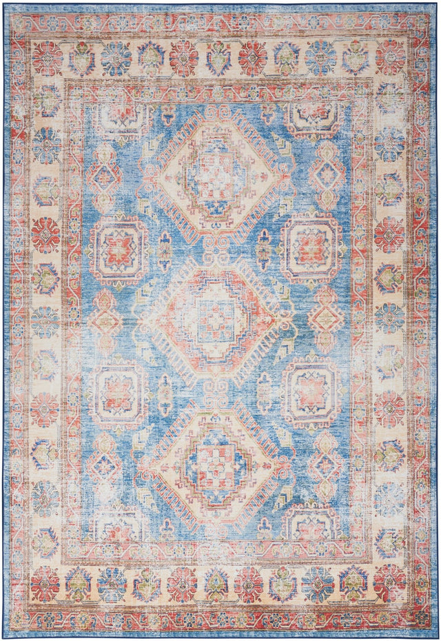 Nourison Fulton Ful08 Blue Ivory Rug - Nourison - 99446899941