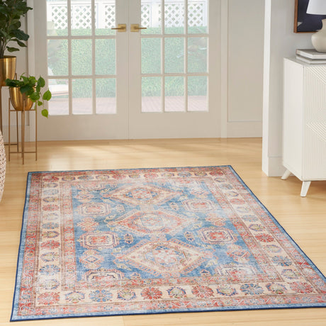 Nourison Fulton Ful08 Blue Ivory Rug - Nourison - 99446899941