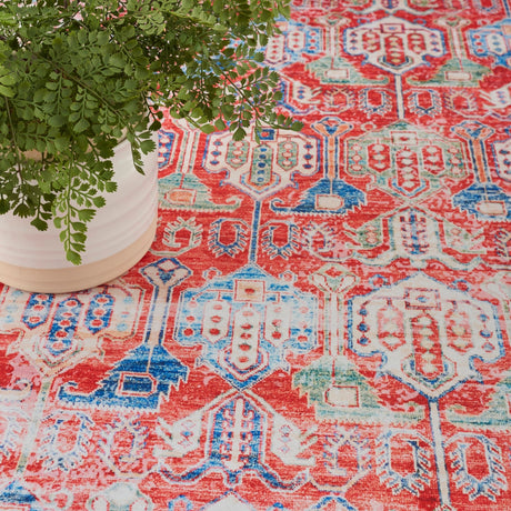 Nourison Fulton Ful09 Red Rug - Nourison - 99446899811