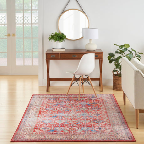 Nourison Fulton Ful09 Red Rug - Nourison - 99446899811