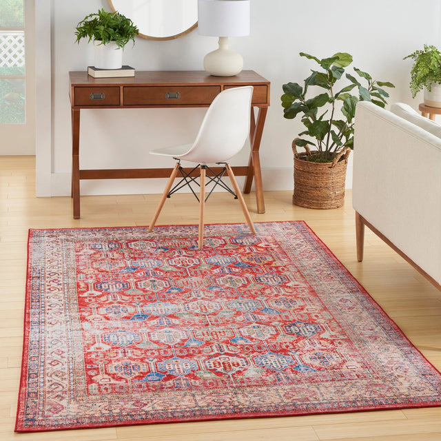 Nourison Fulton Ful09 Red Rug - Nourison - 99446899958