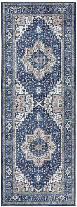 Nourison Fulton Ful10 Navy Ivory Rug - Nourison - 99446899828