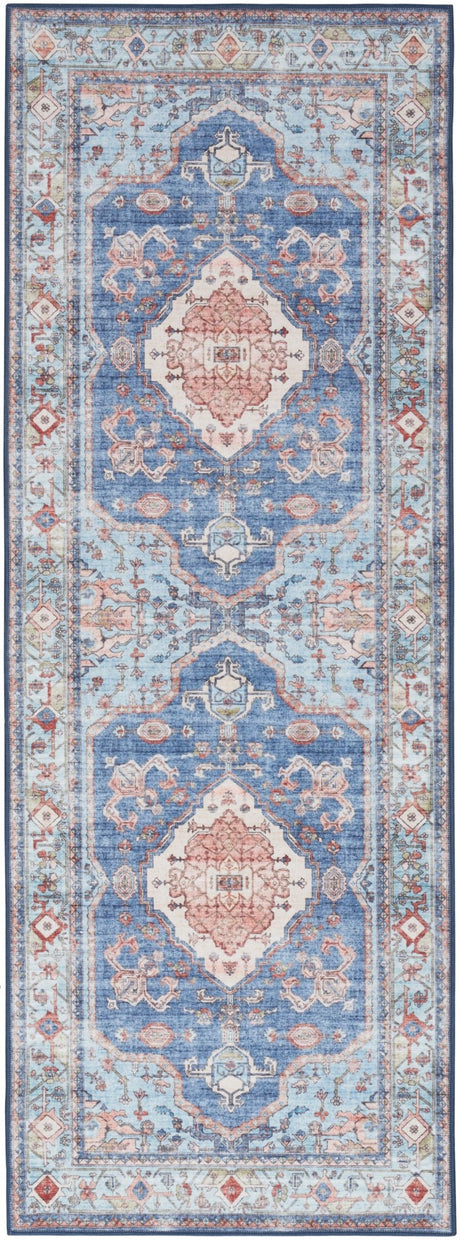 Nourison Fulton Ful11 Blue Rug - Nourison - 99446899842