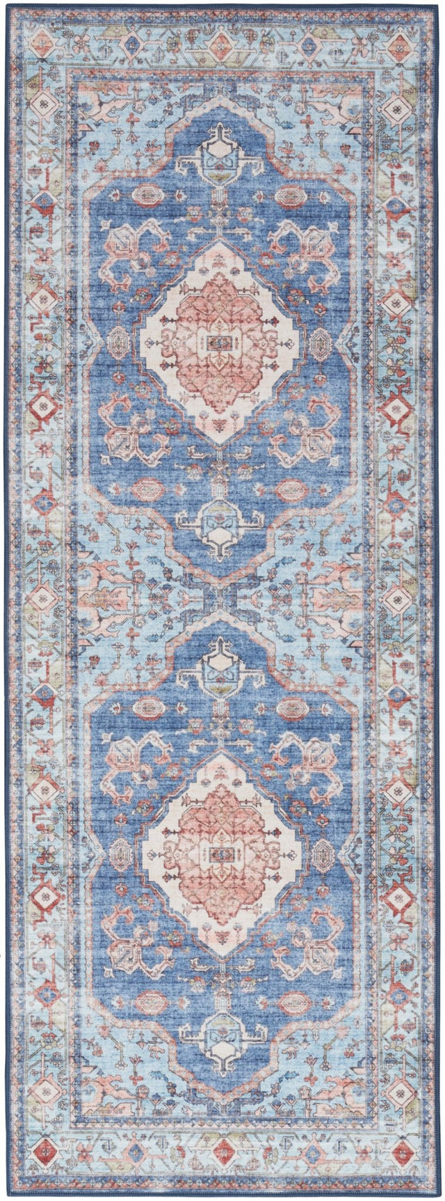 Nourison Fulton Ful11 Blue Rug - Nourison - 99446899842