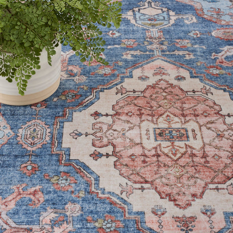 Nourison Fulton Ful11 Blue Rug - Nourison - 99446899842