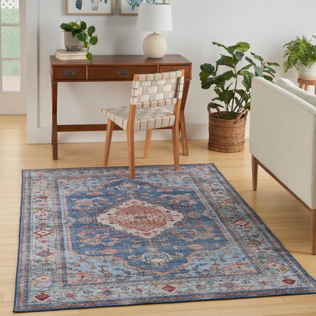 Nourison Fulton Ful11 Blue Rug - Nourison - 99446899996