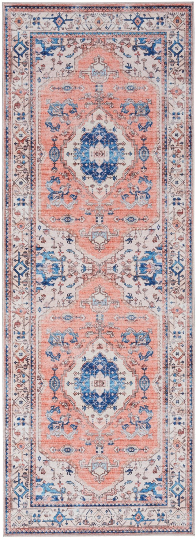 Nourison Fulton Ful11 Coral Rug - Nourison - 99446899835