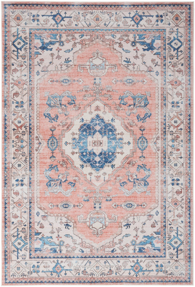 Nourison Fulton Ful11 Coral Rug - Nourison - 99446899989