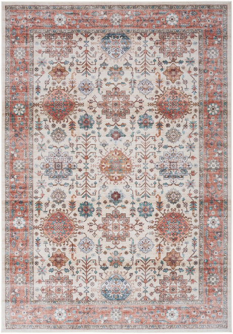 Nourison Fulton Ful12 Beige Multicolor Rug - Nourison - 99446900012