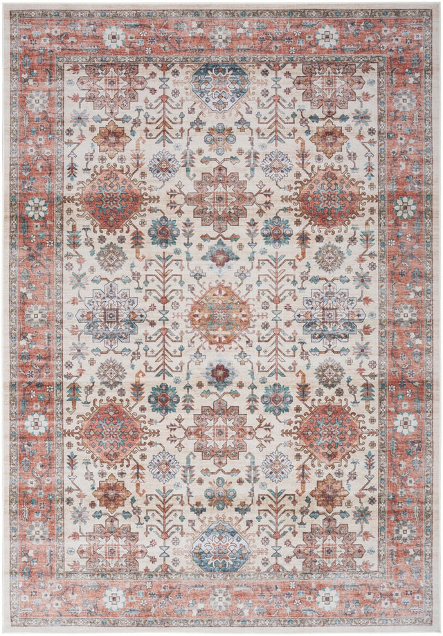 Nourison Fulton Ful12 Beige Multicolor Rug - Nourison - 99446900012