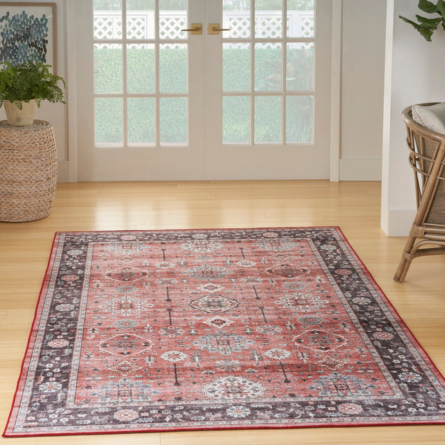 Nourison Fulton Ful12 Brick Rug - Nourison - 99446900029