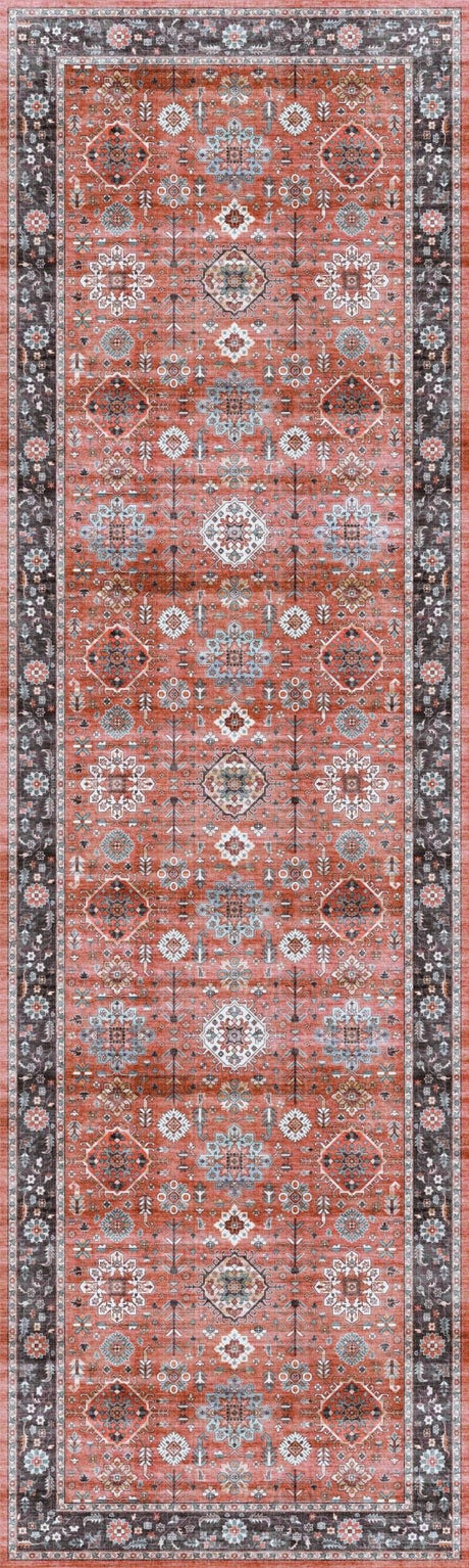 Nourison Fulton Ful12 Rust Rug - Nourison - 99446899897