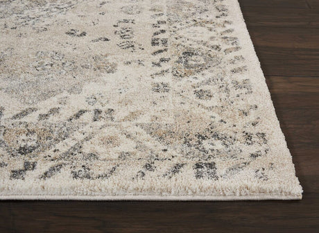 Nourison Fusion Fss11 Cream / Grey Rugs - Nourison - 99446317094