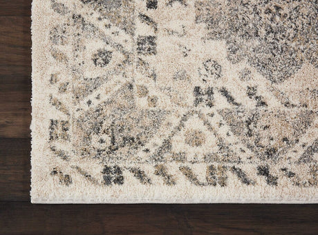 Nourison Fusion Fss11 Cream / Grey Rugs - Nourison - 99446317094