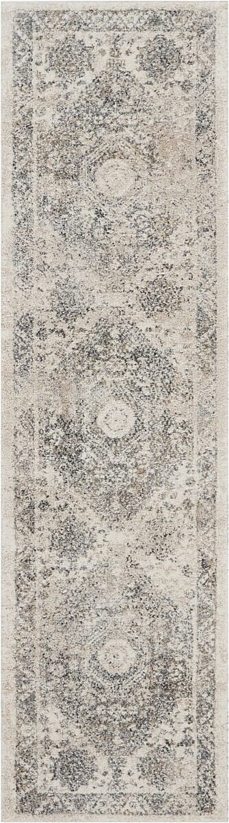 Nourison Fusion Fss11 Cream / Grey Rugs - Nourison - 99446317100