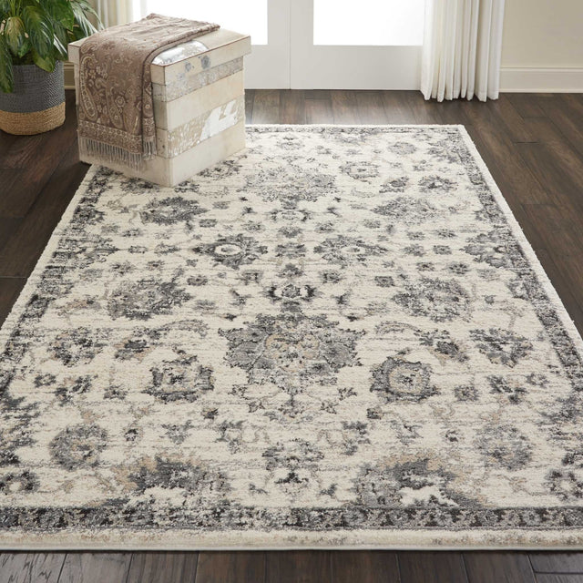 Nourison Fusion Fss15 Cream/Grey Rugs - Nourison - 99446425157