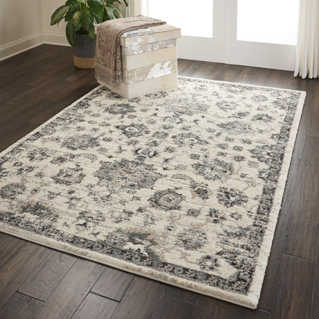 Nourison Fusion Fss15 Cream/Grey Rugs - Nourison - 99446425164