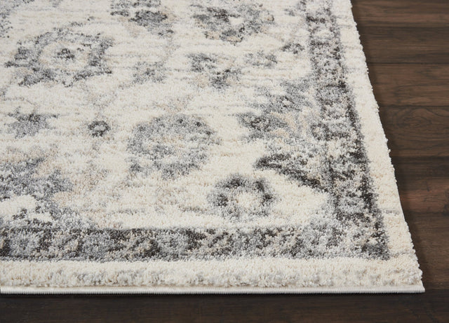 Nourison Fusion Fss15 Cream/Grey Rugs - Nourison - 99446425164