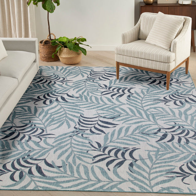 Nourison Garden Oasis Goa01 Blue Rug - Nourison - 99446959256