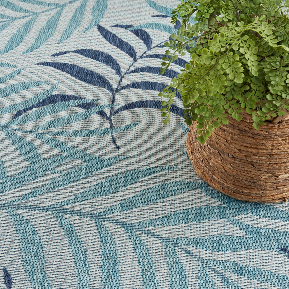Nourison Garden Oasis Goa01 Blue Rug - Nourison - 99446959256