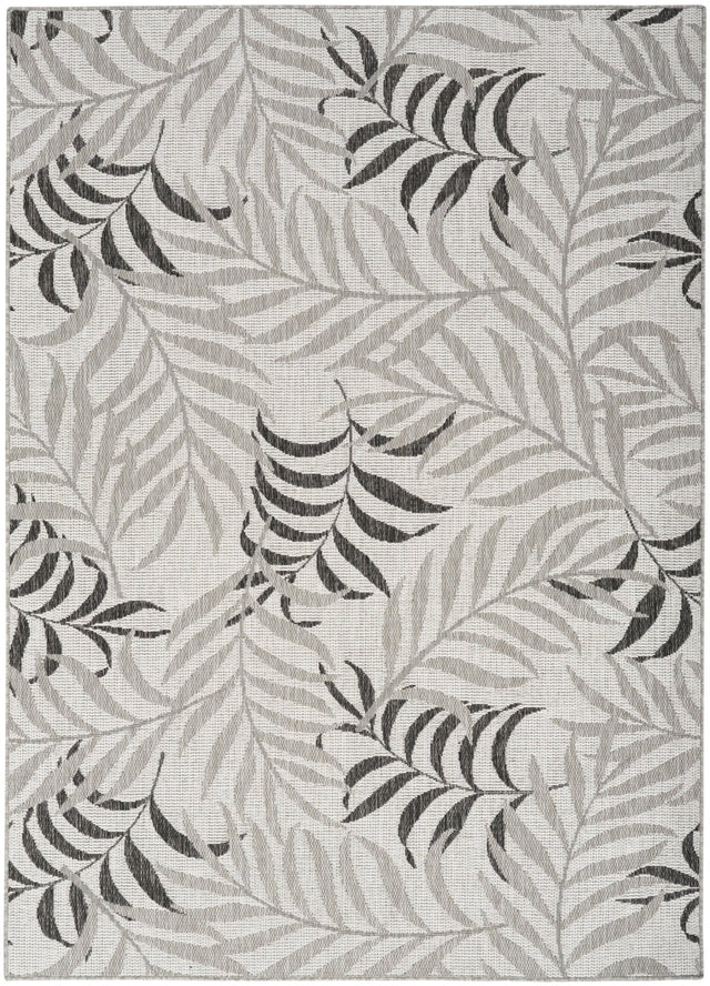 Nourison Garden Oasis Goa01 Grey Rug - Nourison - 99446959195